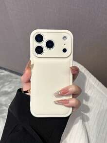 1 件简约纯色皮革纹理优质手机壳，兼容 17/17Pro/17Promax/16promax/16/16pro/16plus/15/15promax/15pro/11/12/13/14promax/11pro/11promax/12pro/12promax/13pro/13promax/14pro/14promax，时尚创意