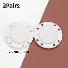 5 Pairs Invisible Magnetic Snap Buttons - Black Plastic Sewing Buttons, For Jackets And Sweaters, Hidden Fasteners, Suitable For Clothing Making - Multicolor - View 21