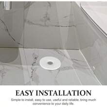 TEHAUX Anillo De Sellado De Olores 45-50 mm Tapón De Drenaje del Piso De La Bañera del Baño Inserto De Drenaje De Alcantarillado Núcleo De De Piso a Prueba De Olores para Lavadora - Blanco - Ver 9