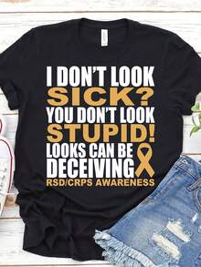 CRPS Awareness Shirt, Complex Regional Pain Syndrome Shirt, CRPs Orange Ribbon Shirt, CRPs Warrior Shirt, CRPSRSD Awareness Tee, RSd Awareness - Style 14 - View 1