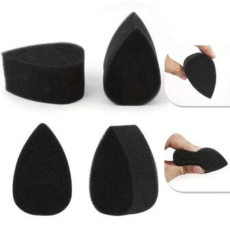 10 st professionella ansiktsmålningssvampar - Kraftiga droppformade sminksvampar från Blenderxic i gummi för Halloween, jul, teater, kroppsmålning (gul och svart) - Perfekt för vuxna och nybörjare, verktyg för ansiktsmakeup, släta toningssvampar, mjuk textur