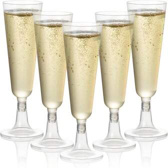 10/25PCs 5.5 Oz Champagne Glass, Excellent Quality, Suitable For Desserts, Pastries, Fruit Juice, Cold Drinks, Hot Drinks, Coffee, Suitable For Birthday, Wedding, Party Gathering, Outdoor, New Year, Christmas Use.