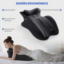 OLEQE Almohada para Piernas, Cojin para Piernas Elevadas, Almohada Ortopedica Piernas para Relajar Los Músculos, Aliviar la Hinchazón, Embarazadas - 1 - Ver 1