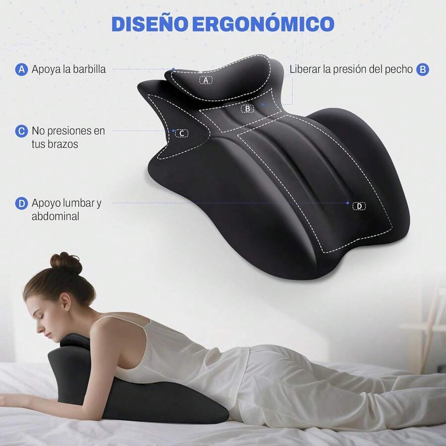 OLEQE Almohada para Piernas, Cojin para Piernas Elevadas, Almohada Ortopedica Piernas para Relajar Los Músculos, Aliviar la Hinchazón, Embarazadas - 1 - Ver 1
