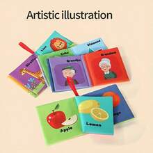6PCSHigh-Quality Multi-Theme Picture Books Enhance Baby's Tactile Perception And Color Recognition, Washable And Durable,Halloween, Christmas, Birthday Presents. Suitable For Both Boys And Girl - Nhiều màu - Xem 8