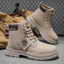 Men's Letter Print Casual Outdoor Hiking Shoes