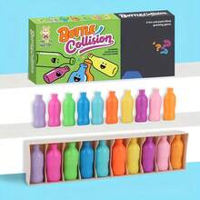 21pcs Colorful Bottle Matching Game Set - For Teens, Enhances Memory & Logic Skills, Fun Bottle Guessing Challenge, Ideal For Halloween Or Birthday Gift, Includes Colored Bottles & Matching Cards, Game | Playful Design - Multicolor - View 4