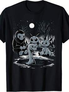 Cryptid Shirt Bigfoot Loch Ness Monster Tee, Mothman Jersey Devil Shirt, Funny Cryptid Graphic Tee - 款式16 - 查看 1