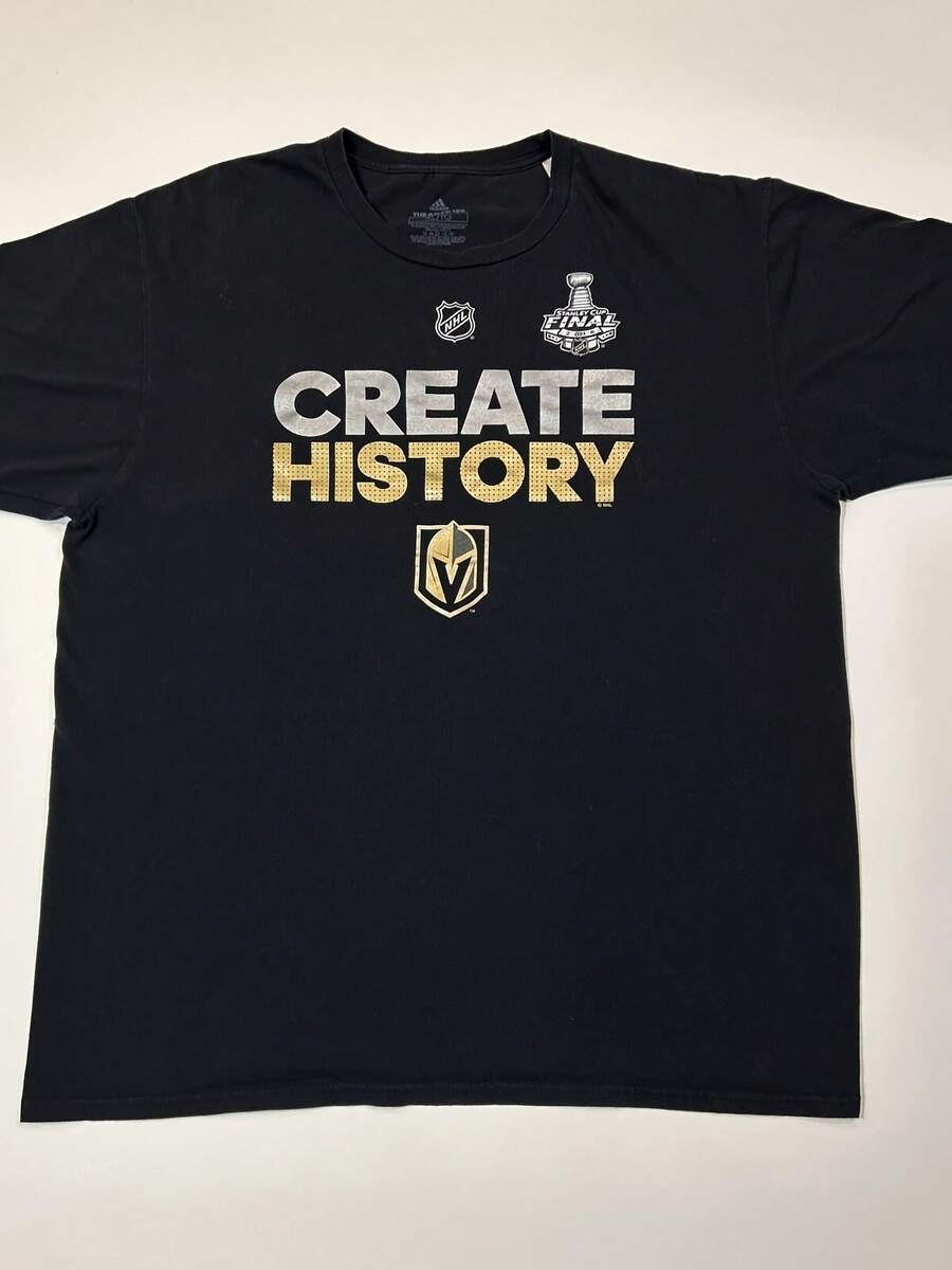 Las Vegas Golden Knights Shirt Adult XL Extra Large Black Logo Tee - 款式4 - 查看 1