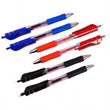 Un set de 36 piezas, 12 piezas de cada uno en 3 colores K35 Bolígrafo de gel de prensa, bolígrafo de bola, bolígrafo de firma, artículos de papelería en caja, al por mayor para estudiantes, exámenes, balas de 0.5 mm, suministros de estudio de secado rápido, suministros de oficina, regalos de campus