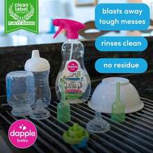 Dapple Baby Bottle &Amp; Dish Foaming Power Spray, Hypoallergenic Dish Soap For Baby Bottles, Powered By Plants, Fragrance Free, 16.9 Fl Oz (Pack Of 2) - ColorB - 查看 3