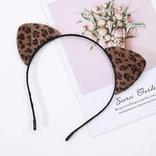 1pc Solid Color Cute Elegant Chic Polyester Fiber Party/Street Vintage Rabbit Ears Headband,Suitable For All Seasons Including Easter Halloween