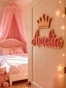 Una placa de madera personalizada, perfecta para personalizar la decoración de tu hogar, el número de apartamento, la puerta del dormitorio o como un letrero personalizado para la puerta principal o Navidad. Perfecto para mostrar nombres de familia, nombres de tiendas o nombres de mascotas. Un regalo pensativo para cumpleaños, celebraciones de regreso a la escuela, inauguraciones de casa, bodas, San Valentín, Navidad y Acción de Gracias, y también un gran regalo para parejas, niños, recién casados y amigos. - Multicolor - Ver 4