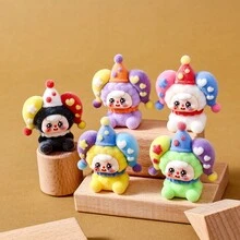 9pcs Circus Clown Figurines, Suitable For 3-Year-Olds, Office Desk Decor, Live Streaming, Party Decorations, Classroom Rewards, Holiday Gifts - Multicolor - View 2
