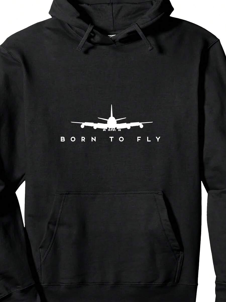 Born To Fly - Commercial Jet Pilot Gift Pullover Hoodie - 款式3 - 查看 1