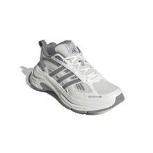 Adidas 阿迪达斯女款厚底运动鞋，复古网眼休闲运动鞋 - 白色 - 查看 3