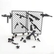 1件套军用集装箱围栏场景配件隔离围栏网片积木玩具 - 彩色 - 查看 12