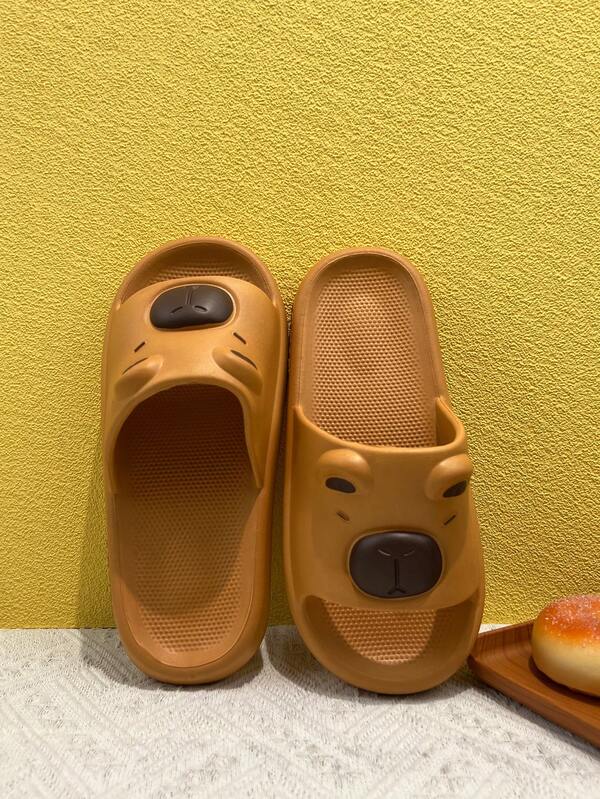 New Capybara Cute Cartoon EVA Slippers, Women's Style, Suitable For Couples, Perfect For Indoor, Outdoor, Bathroom, Shower And Beach Use. They Are Soft, Deodorant, Non-Slip, Comfortable And Wear-Resistant, A Cute First Choice Suitable For Both Men And Women, With The Same Style For Couples.