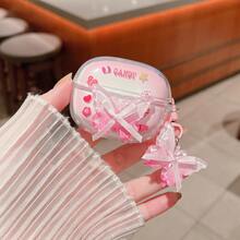 INS Stil 3D Schmetterling + Anhänger Kopfhörerhülle geeignet für Redmi Buds 6play/6Lite/Buds 5/6s kabellose Bluetooth-Kopfhörer, Redmi Buds 6 Pro/Buds 6/7S Kopfhörerschutzcase, stoßfeste Kopfhörerschutzabdeckung für Redmi Buds 5pro/ Buds 4 Lite/Air3se/SE, modisch, nischig, frisch, niedlich