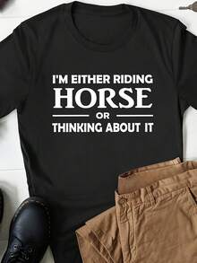 Funny Horse Gift, Horse Shirt, Horse Lover Shirt, Horse Lover Gift, Horse Owner Shirt, Horse Riding T-Shirt, Horse Rider Gifts - 款式29 - 查看 1
