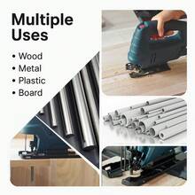20/10pcs Universal Curved Jigsaw Blade Set, Made Of High Carbon Steel, Suitable For Rapid Cutting Of Wood, Plastic And Metal, Applicable To Most Jigsaws,Tool Accessories