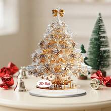 1/3 pezzi Decorazioni da scrivania natalizie, ruota panoramica, carosello, albero di Natale, decorazioni per casa e ufficio, regali di Natale, in acrilico 2D