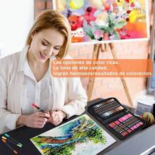 72120 Colores Plumones Doble Punta Pencil, Marcadores a Base de Agua No Toxico, Cepillo de Nailon 1 - 2mm y Punta Fina 0.4mm Para Nios y Adultos, Colorear Lettering Dibujar Caligrafa - 100 colores - Ver 6