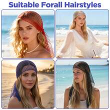 1pc 90/100/130 Cm Women Fishnet Rhinestone Decor Bandana Hair Band Headscarf Cap, Elastic Hairband, Beautiful Bridal Headpiece, Personalized Hair Accessories, Suitable For Ladies' Daily Wear, Dance, Wedding, Party, Events Valentine's Day Valentines