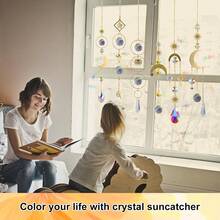 Even In Winter, It Can Bring You The Warm And Colorful Sunshine. Crystal Sunshine Collector, New Year's Gift, Home Decor, Projects Vibrant Scenes Of Light Indoors And Outdoors, Used For Hanging Wind Chime-Style Garden Sunshine Collectors Outside The Window, Crystal Rainbow Maker, Indoor And Outdoor Decoration - Multicolor - View 8