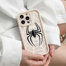 Unique High-Side Anti-Drop Design With Spider Pattern Printing. Anti-Drop And Shockproof All-Inclusive Mobile Phone Case Suitable For IPhone 17pro Max/17pro/17Air/17/16plus/16/15/14/13/12/11/XSMAX/XS/Galaxy S22plus/S23ULTRA/S24FE/S25 EDGE/A54/A53/A52/A36/A35/A34/A33/A17/A16/A15/A14/A13. Cute And Fashionable. It Is A Good Choice For Birthdays, Christmas And Halloween Gifts. - 酒紅色 - 查看 6