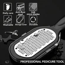1Pcs Foot Dermabrasion Device, Foot Massage Tool, Dead Skin Scraper Foot Care, Easily Get Rid Of Dead Skin Calluses, Suitable For Men, Women And The Elderly, Portable Foot File Durable Foot Care Tool For Removing Dead Skin