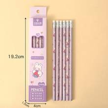 1pc (10 Packs) With Eraser Pencil Cartoon Eraser Pencil Cute Cartoon Pencil For School, Office, Student Gift - Multicolor - View 15