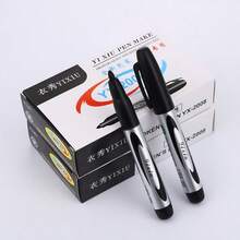 1/5/10 piezas Marcadores permanentes de punta gruesa de alta calidad, marcadores de punta biselada ancha negra, adecuados para etiquetado de paquetes, eventos de firma, suministros culturales y papelería