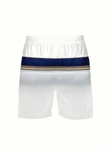 男士夏季运动套装，涤纶针织圆领T恤和短裤套装，轻盈透气，弹性十足，纯色设计，适合训练和休闲穿着，也可作为礼物送给朋友。