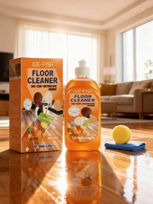 Kit de limpieza de pisos - Quitamanchas, Desengrasante para pisos de madera, Limpiador y Pulidor de azulejos