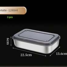 1/4/6pcs Lightweight And Durable Rectangular Aluminum Lunch Boxes/Bento Boxes ,Suitable For School Lunches, Office Lunches, Kitchen Refrigerator Storage, Fruit Salad Storage, Outdoor Picnic Storage, And Grain Storage. These Leak-Proof, Airtight Boxes Can Be Used To Store Lunches, Meats, Pickles, Fruits, And Vegetables.