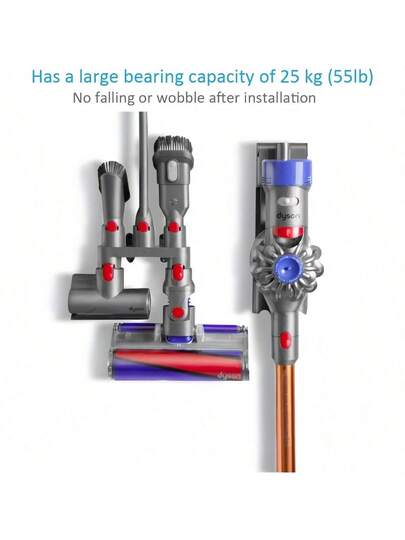 1pc ModelsV7 V8 V10 V11 V15 Cleaner Attachment Bracket Extension Base Wand Mount Compatible, Grijs Space Saving Mounted Stofzuiger Holder, Vloer Care Accessory