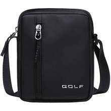 Bolsa de Hombro Mini GOLF para Hombre, Bolsa Cruzada Negra, Bolsa Casual Delgada, Bolsa de Mensajero Ligera para Teléfono Celular - Negro - Ver 9