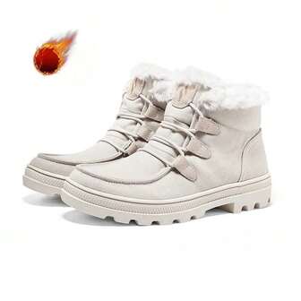 Skechers Vintage thermisch gefütterte High-Top Schneestiefel, Lässig Alltagsmode, Herbst/Winter