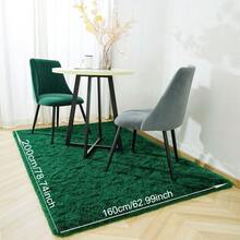 Modern Shaggy Area Rug, Suitable For Bedroom, Living Room, Dorm, Home Decor, Made Of Polyester Fiber And Sponge Filling, Lightweight And Breathable, Deep Green Plush Surface, Super Soft And Comfortable, Ideal For Bedroom, Christmas And Other Holiday Decoration - Dark Green - View 14