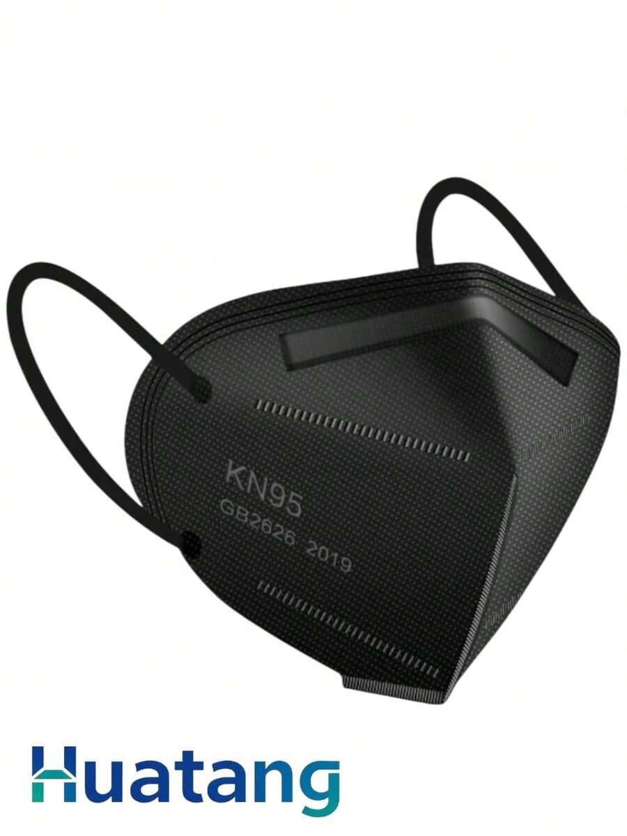 Caja De Cubrebocas Negro Para Adulto Kn95 20 Pz - Negro - Ver 1