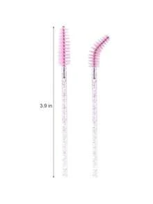 100/70/50PCS Eyelash Brushes, Mascara Wands With Container, Bendable Disposable Eyebrow Spoolies, Lash Brush For Lash Extensions, Eyebrow Spoolie, Castor Oil Brushes (Not All Sku Are In Bottle) (Multiple Colors Available)