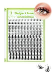154Pcs D Curl SZY Fairy Lash Clusters Kit Manga Lash Extension KitEyelash Extension Kit Wispy Natural Invisible Band Lash Kit With Waterproof DIY Lash Extension Kit At Home(Fairy-D-10-18MIX) Makeup Cosmetic Lashcluster Natural Lash Clusters - Black - View 10