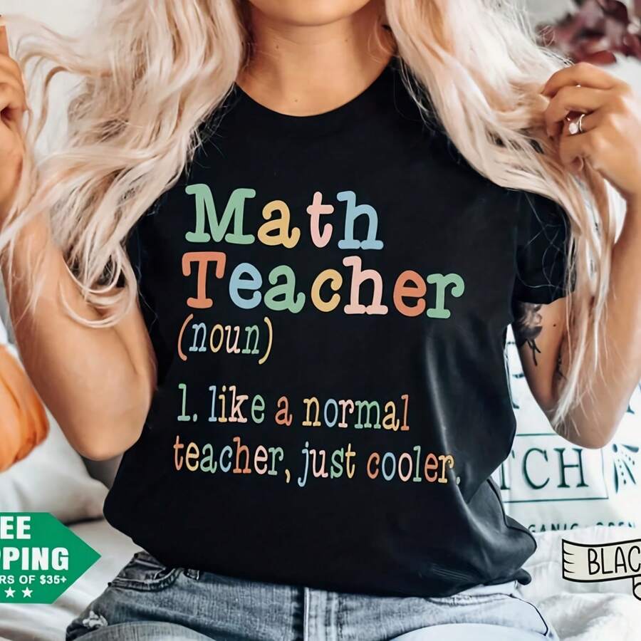 Funny Math Teacher Shirt, Math Teacher Shirt, Math Teacher Gift, Funny Teacher, Back To School, Gift For Math Lover, Teacher Appreciation - Style 19 - View 1