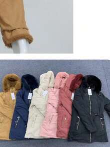 CHAMARRA DE DOBLE VISTA A FELPA DOBLE FORMA DE USO - Óxido marrón - Ver 4