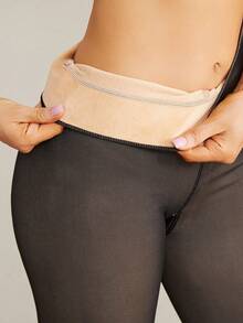 1 Packung Damen Thermoleggings mit Futter, dicke schwarze Leggings, weich und hochelastisch für Zuhause, Yoga, Formung, Outdoor, Einkaufen, Reisen, Arbeit, Gym-Training, Herbst/Winter