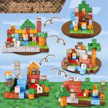 100pcs Magnetic Building Blocks Toys Set - Creative Cubic Structure Toys, Magnetic Cube Construction Toys, STEM Montessori Sensory Toys, Sensory Tile Stacking Toys, DIY Creative Assembling Puzzle Game Set, Birthday/Holiday Gift For Boys & Girls (Partial Colors Random) - Multicolor - View 2