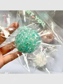 Bola Macia de Cristal Azul Gelo com Pérola, Brinquedo de Recompensa para Sala de Aula Infantil, Bola Criativa Macia Altamente Atraente para Alívio de Estresse, Brinquedo de Alívio de Estresse, Brinquedo Infantil - Multicolorido - Visão 9