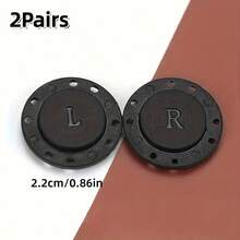 5 Pairs Invisible Magnetic Snap Buttons - Black Plastic Sewing Buttons, For Jackets And Sweaters, Hidden Fasteners, Suitable For Clothing Making - Multicolor - View 24