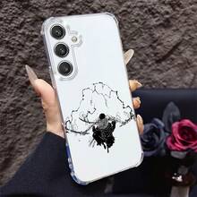 Funda de Teléfono Creativa de Graffiti de Anime de Alta Temperatura para Samsung Galaxy S24/S21 FE/A02s/A04e Transparente TPU Antigolpes con Protección de Lente A05s/A13/A14/A15 Carcasa a Prueba de Golpes de Cuatro Esquinas A16/A20s/A23 Ultra-Delgada A24/A25/A31/A32/A34 Alta Transparencia A35/M02s/M13/F02s/M10s/M12 Funda Suave Resistente al Amarilleo M32/M42/S20LITE/S23S/24ULTRA, Simple y Elegante, Adecuada como Regalo de Cumpleaños/Regalo de Vacaciones para Amigos Chicos/Chicas - Mezcla de colores - Ver 6